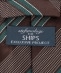 【SHIPS別注】Stefanobigi: レップ ワイド サテンストライプ ネクタイ