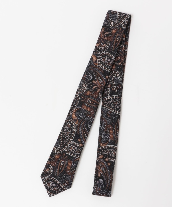 MARCEL LASSANCE: WOOL PAISLEY NARROW TIE