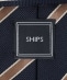 SHIPS: シルク  バスケット ストライプ ネクタイ
