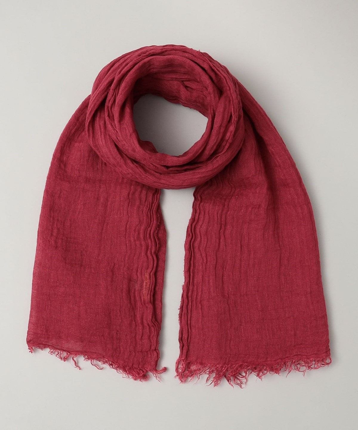 MARCEL LASSANCE: LINEN SOLID STOLE レンガ