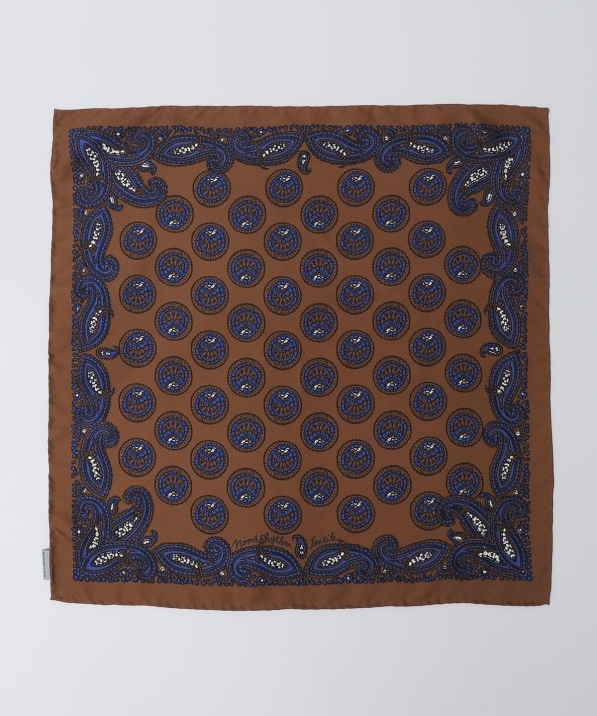 NOMARHYTHM TEXTILE: PAISLEY SILK BANDANA SCARF