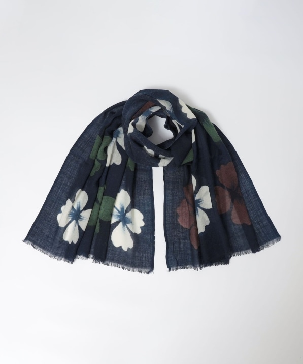 MARCEL LASSANCE: WOOL FOWER PRINT STOLE