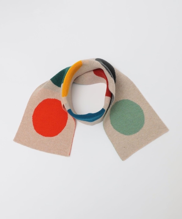 JO GORDON: Small Multicolour spot scarf