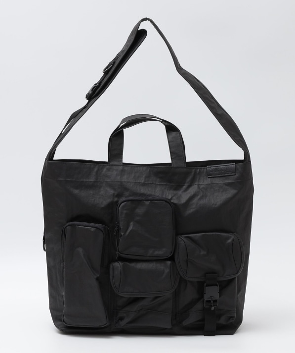 BAICYCLON by bagjack: MULTI POCKET 2WAY TOTE BAG MEDIUM (BLACK2)
