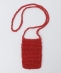 AMOMENTO: MINI HAND LEATHER NET BAG