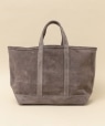 STANLEY & SONS: SUEDE TOTE M グレー