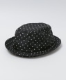 ENGINEERED GARMENTS: PORKPIE HAT DOT TAFFETA �u���b�N