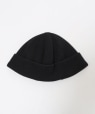 ROYAL MER: スワン ニット キャップ ニット帽 ブラック