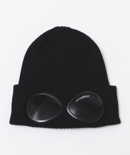 C.P.COMPANY: COTTON GOGGLE BEANIE �R�b�g�� �S�[�O�� �r�[�j�[