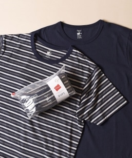 Hanes×SHIPS: ʒ 'Colors' RECOVER(R) N[lbNTVc iBORDER & SOLID SETj(2g)