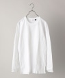 【SHIPS別注】JEMORGAN: ワッフル ロングスリーブ Tシャツ (ロンT) ホワイト