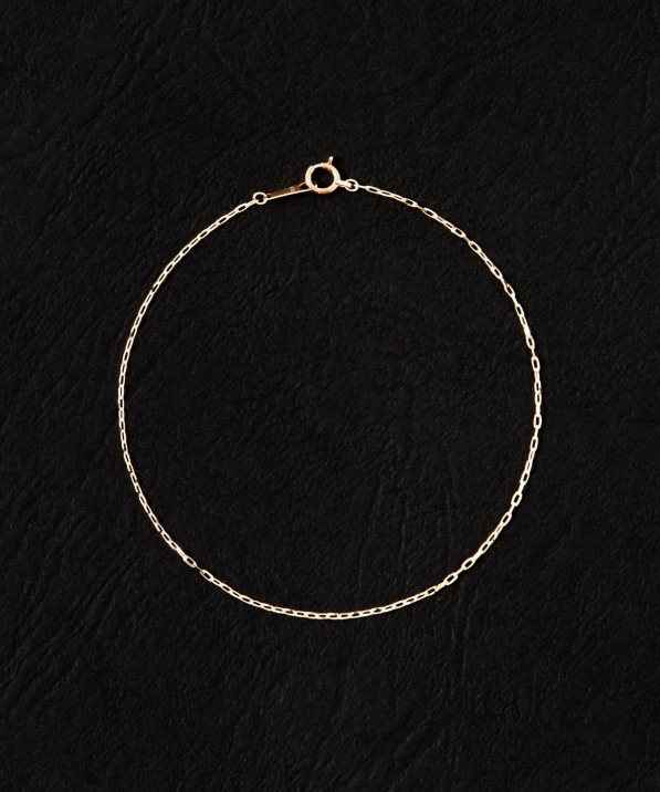 City Ambient Products: K10YG GRIME CUT LONG CABLE CHAIN BRACELET