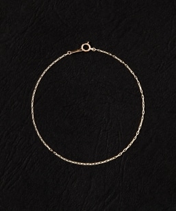 City Ambient Products: K10YG GRIME CUT LONG CABLE CHAIN BRACELET