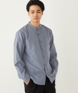 未使用アウールバンドカラーシャツ　サイズM 楽天市場】WASHABLEトロウールバンドカラーシャツ／アーバン