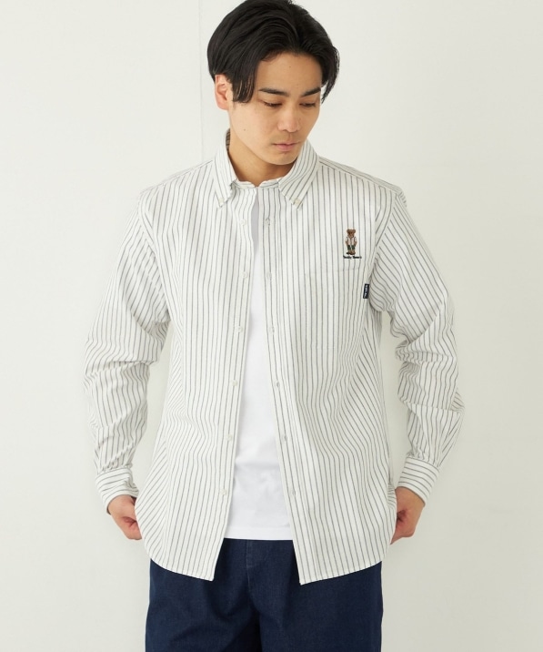 SHIPS Colors: TeddyBear(R) 1ポイント オックス シャツ