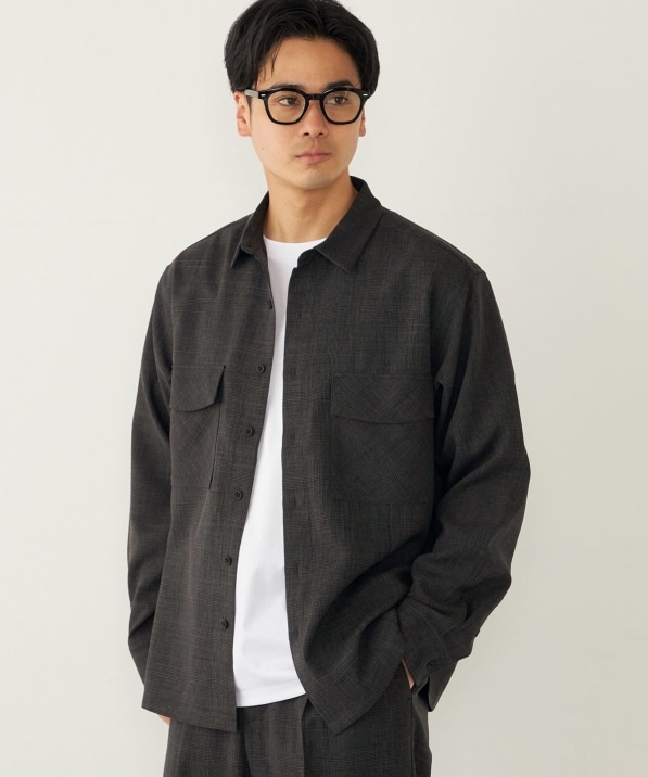 SHIPS Colors:〈洗濯機可能〉ウーリー ボックス シャツ