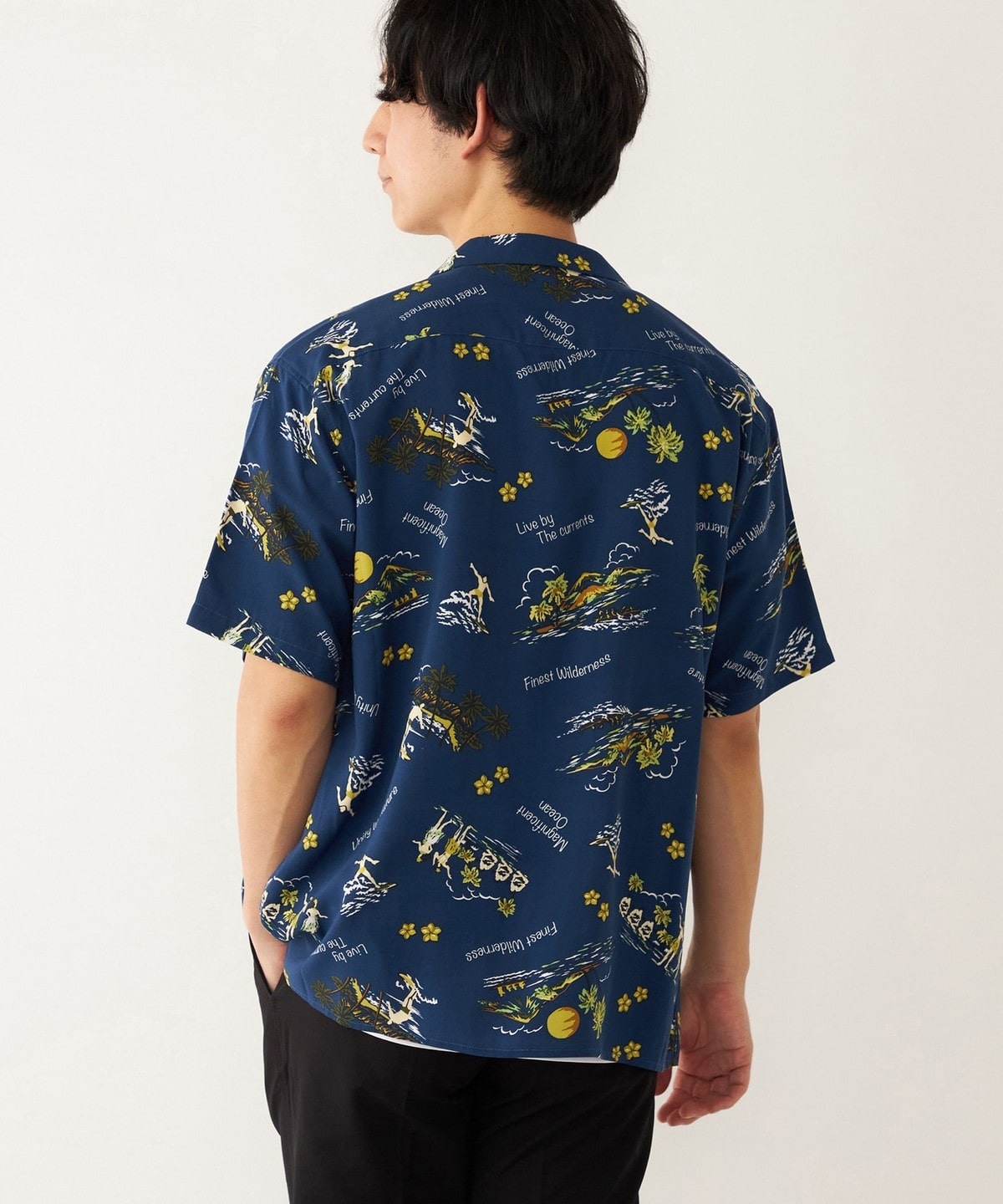 SHIPS Colors: 〈洗濯機可〉レーヨン アロハ プリント 半袖シャツ 