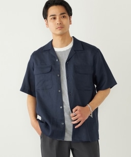 SHIPS Colors:���~�[ 100% �I�[�v���J���[ �V���[�g�X���[�u �V���c