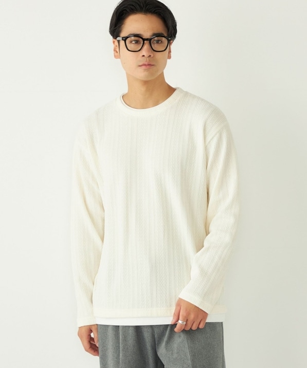 OFF-WHITE レイヤード ロンT 一部追加・新色予約》モール フェイクレイヤード ロンT◇｜ SHIPS 公式