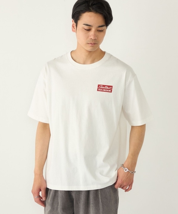 SHIPS Colors:Sealtest(R) ICE CREAM プリント フェード Tシャツ