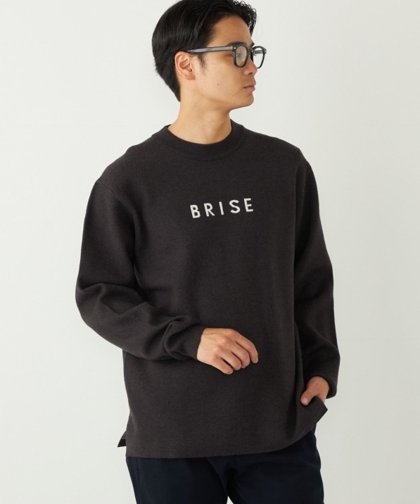 SHIPS Colors:〈洗濯機可能〉クリーミー ロゴ クルーネック ニット