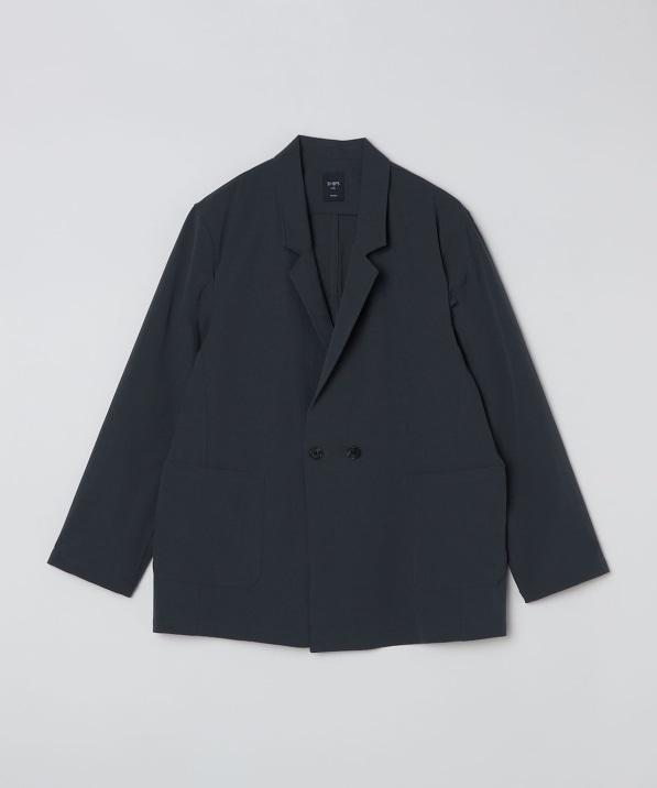 SHIPS Colors:〈洗濯機可能〉ナイロン ストレッチ ダブル ジャケット