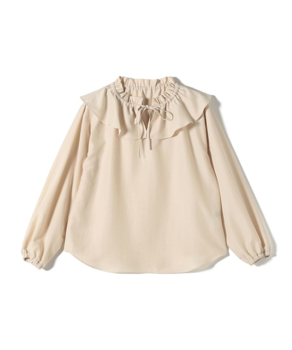 SHIPS Colors:〈洗濯機可能〉AIRTUM フリルカラー ブラウス｜ SHIPS