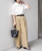 SHIPS Colors:�q����@�\�r���[�����l�� (EURO Linen) �{�N�V�[ �p�t�X���[�u �V���c��