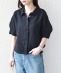 SHIPS Colors:�q����@�\�r���[�����l�� (EURO Linen) �{�N�V�[ �p�t�X���[�u �V���c��