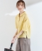 SHIPS Colors:�q����@�\�r���[�����l�� (EURO Linen) �{�N�V�[ �p�t�X���[�u �V���c��