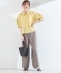 SHIPS Colors:�q����@�\�r���[�����l�� (EURO Linen) �{�N�V�[ �p�t�X���[�u �V���c��