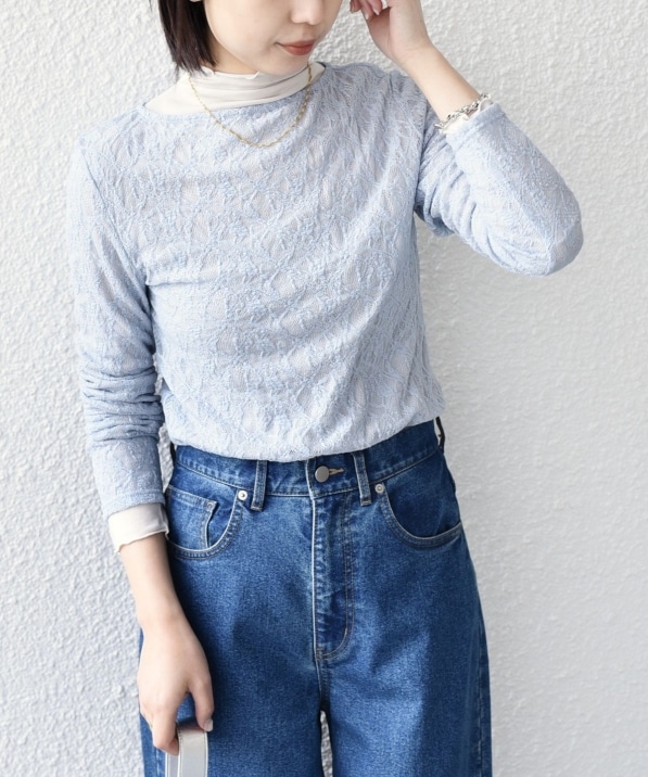 SHIPS Colors:�q��􂢉\�r�X�g���b�` ���[�X �{�[�g�l�b�N �g�b�v�X��