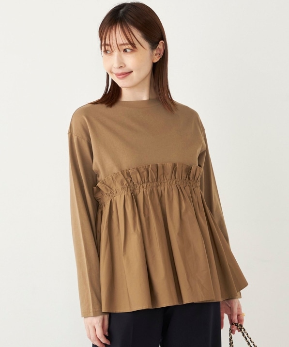 ドッキングフリルシャツ再構築ドレスシャツ変形テーラードジャケット