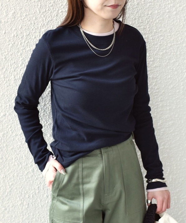 SHIPS Colors:�q��􂢉\�r�V�A�[ �h���C �^�b�` �C���i�[ TEE��