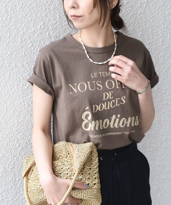 SHIPS Colors:〈洗濯機可能〉フロッキー コンビ プリント TEE