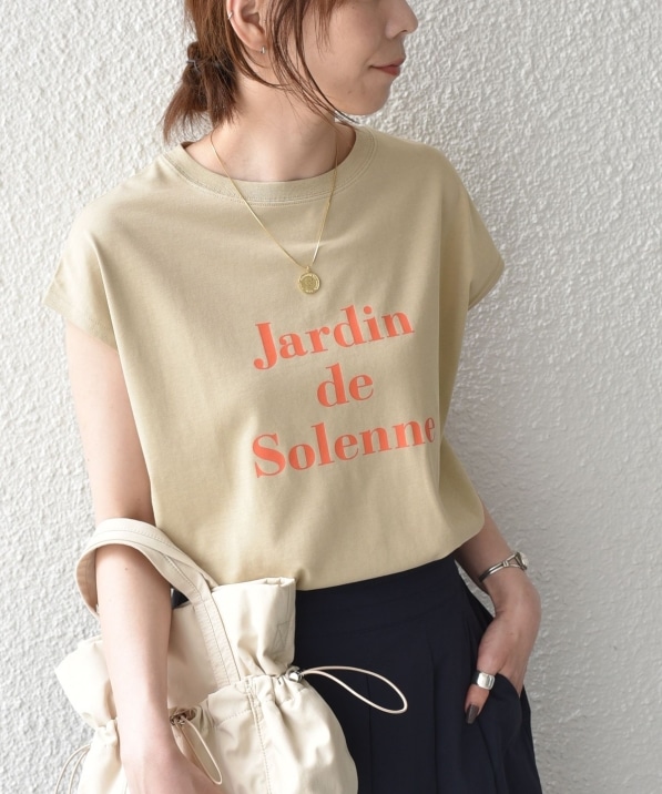 SHIPS Colors:�q�ڐG�⊴�EUV�J�b�g�E����@�\�r�t�����`�X���[�u SOLENNE ���S TEE��
