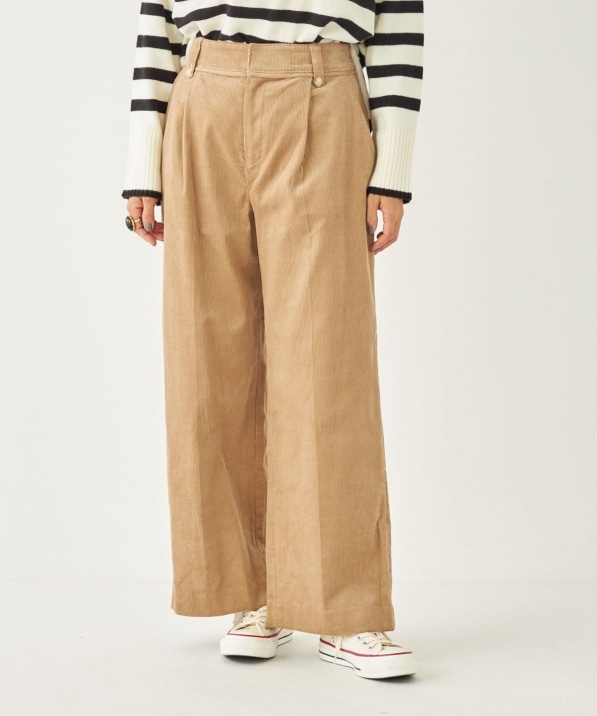 SUPPLIER ワイドパンツ コーデュロイ （SHIPS Colors:ストレッチ 