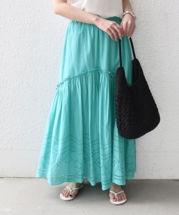 SHIPS Colors:�q��􂢉\�r�X�J���b�v ���[�X �X�J�[�g