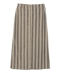 SHIPS Colors:〈洗濯機可能〉レーヨン リネン ストライプ タイト スカート