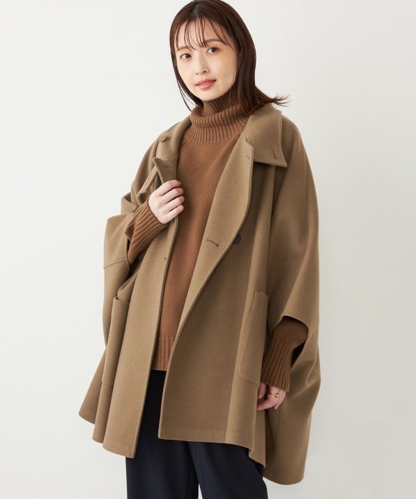 SHIPS Colors:〈手洗い可能〉ジャージー メルトン ポンチョ◇｜ SHIPS