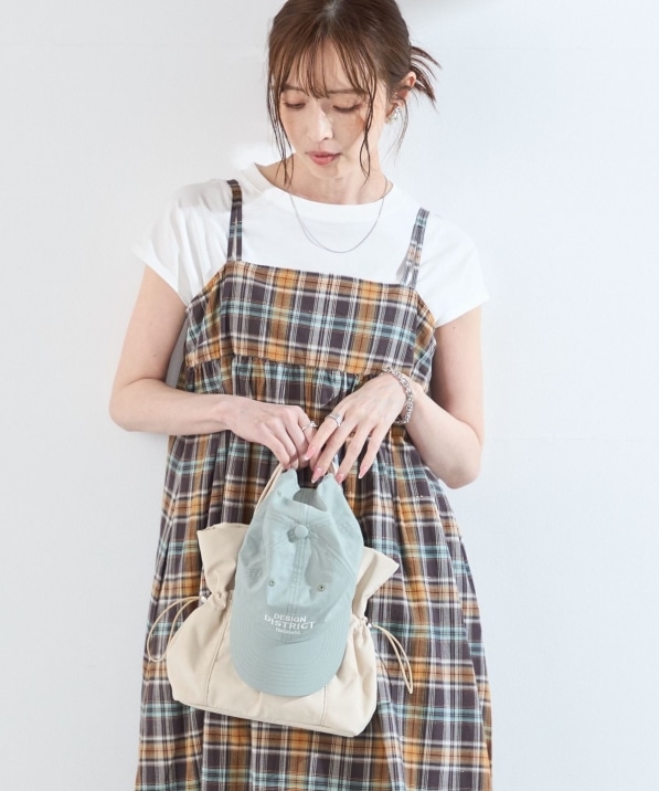 SHIPS Colors:〈手洗い可能〉マドラスチェック キャミ ワンピース