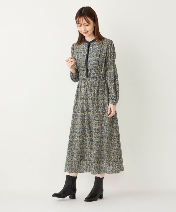 SHIPS Colors:〈手洗い可能〉MULHOUSE 小花 プリント ワンピース  