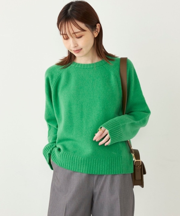 SHIPS Colors:〈手洗い可能〉CASHMILE(R) サドル ショルダー ニット 