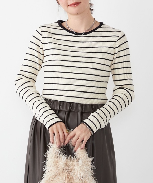 SHIPS Colors:�q��􂢉r�{�[�_�[ ���u �N���[�l�b�N �j�b�g��