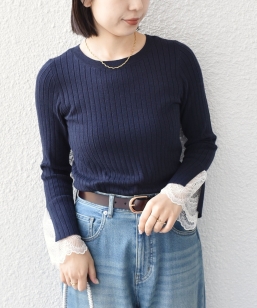 SHIPS Colors:�q��􂢉\�r���[�X �J�b�g �I�t ���C�h ���u �j�b�g