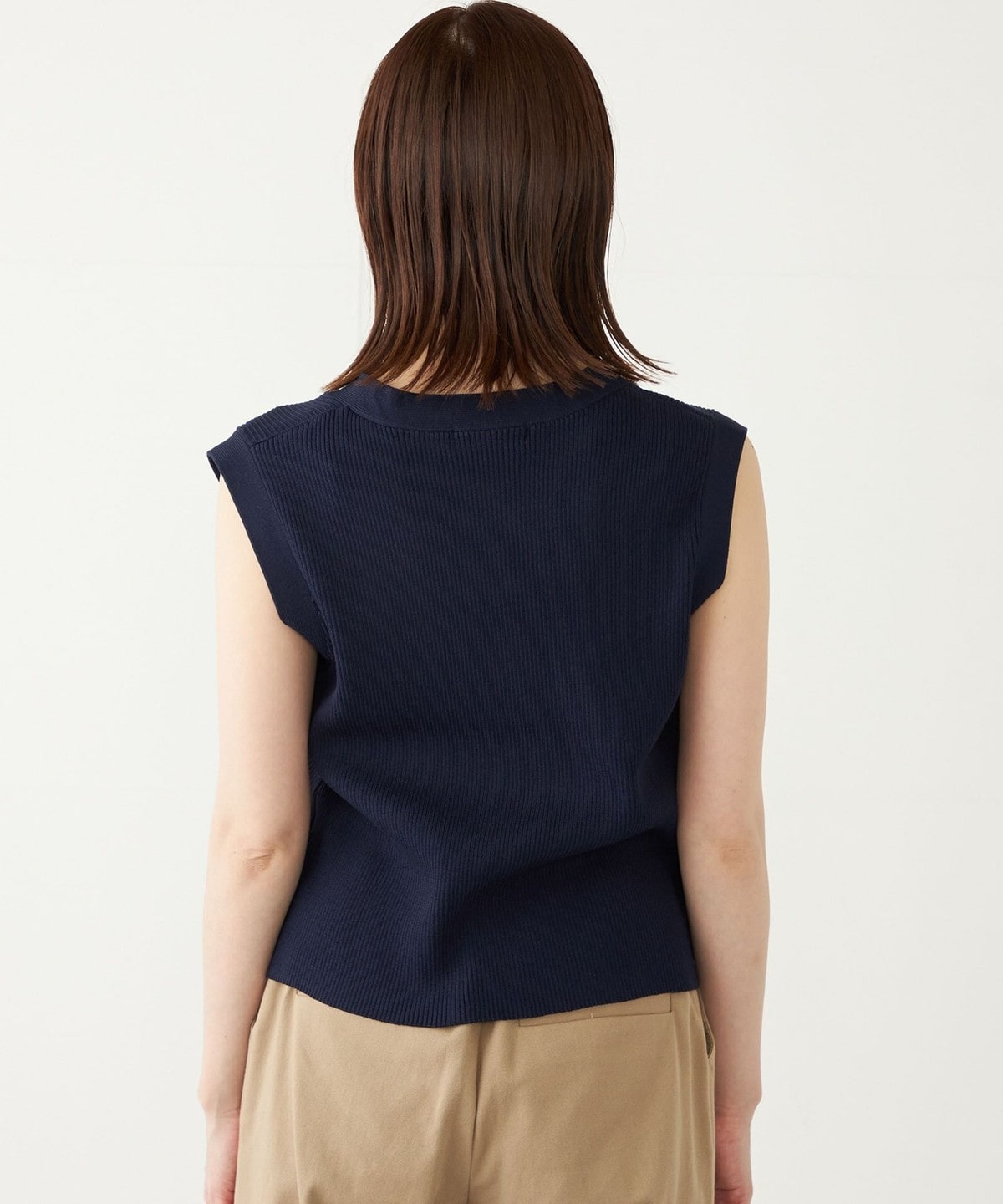 SHIPS Colors:〈手洗い可能〉パールモチーフ ニット ベスト: トップス 