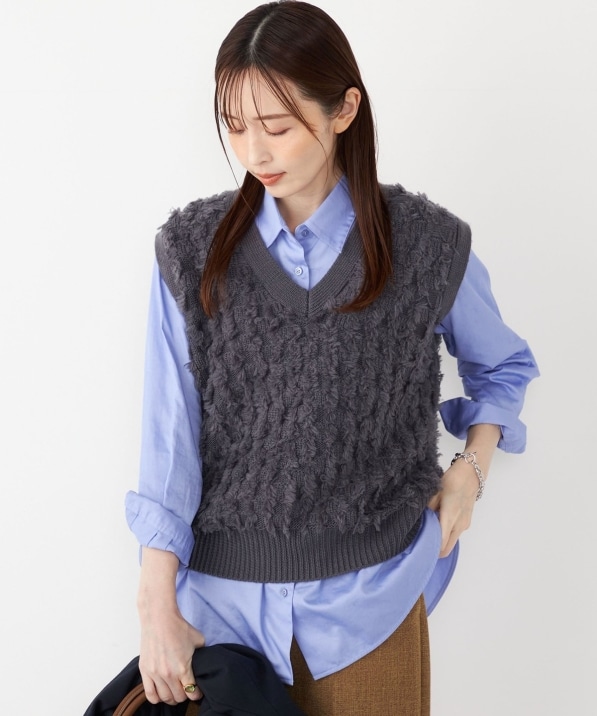 SHIPS Colors:〈手洗い可能〉フリンジ ベスト｜ SHIPS 公式サイト