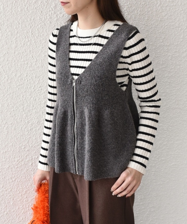 BUTCHER PRODUCTS ボーダーニット MASTER FRAME】ランダムボーダーニット｜MEN'S MELROSE（メンズ