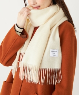 SUNSEA ヘリンボーンストール マフラー ブラウン×ホワイト sunsea SHIPS Colors:カシミヤ ソリッド ストール｜ SHIPS 公式サイト