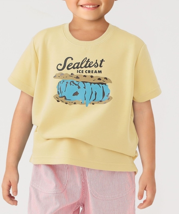SHIPS Colors:100�`140cm/Sealtest(R) �A�C�X�N���[�� �v�����gTEE